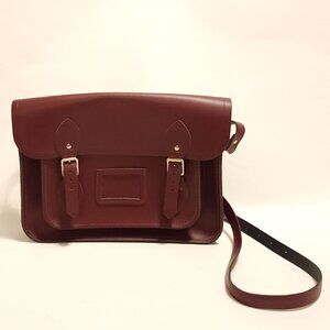 The Cambridge Satchel Company Oxblood Leather Satchel Shoulder Bag
